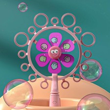 Windmill Bubble Machine Bubbles Making Bubble Blower for Lawn Kids Toddlers
