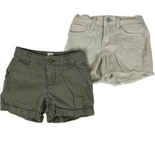 GAP Old Navy Girls shorts Bundle size 7 Green