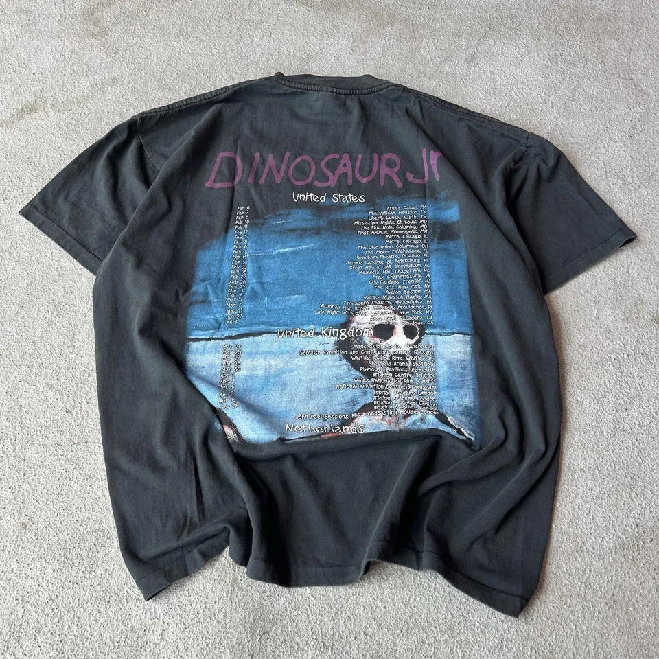 Vintage REPRINT Dinosaur Jr USA Tour Rare Single Stitch T shirt Faded Brockum Lg - Image 4 of 4