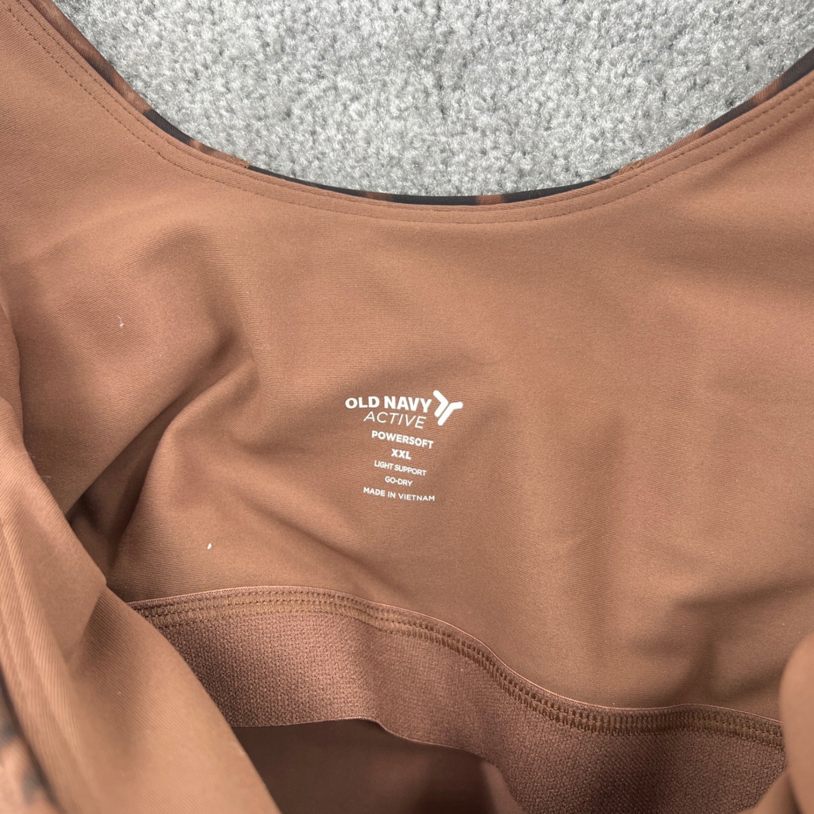 Old Navy Active Powersoft Leopard Print Sports Br… - image 3