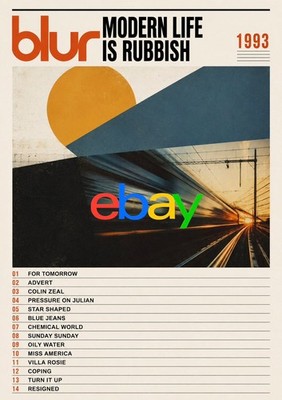 Blur Modern Life Is Rubbish A3 A4 Print Poster Unframed