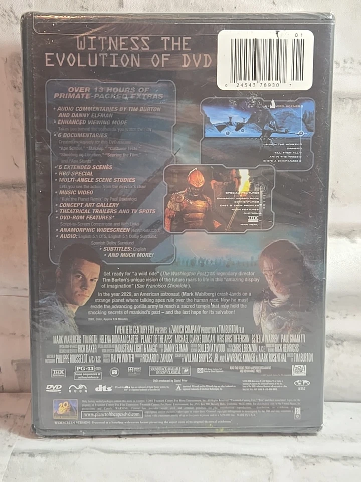 Planet Of The Apes Mark Wahlberg Dvd - Image 2 of 2
