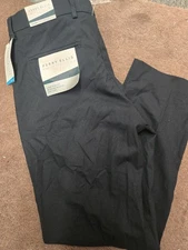 NWT Men's Perry Ellis Portfolio Dress Pants Slim Fit 34X30 Navy