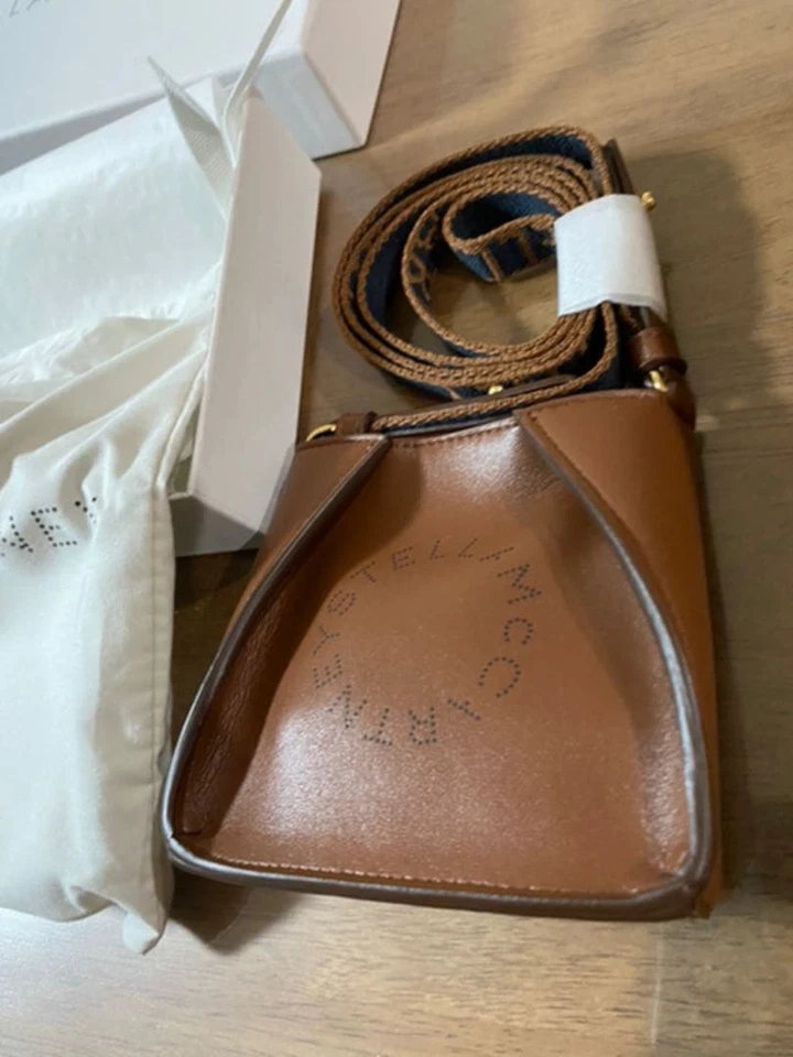 Stella McCartney микро Hobo мини сумка кожи коричневый новый из Японии - Изображение 2 из 4