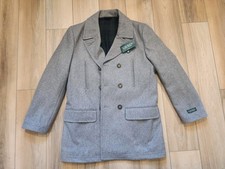 LAUREN RALPH LAUREN Overcoat Mens 40R Light Grey Luke Double Breasted NWT 395