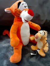 Disney Tigger Lot Winnie The Poohs Friend 10" Tigger with 5" Little Tigger Plush