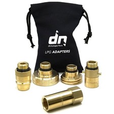 Gaslow Gasit Direct refill Adapters set of 5 for all europe brass With a Bag