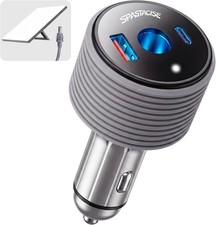 Starlink Mini Car Adapter, 3-in-1 Car Charger, 60W 12V to 24V DC Step Up Convert