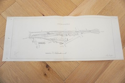 1878 Penge Station Original Railway Track Plan Map