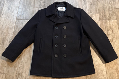 U.S. 740N PEA JACKET BY SCHOTT NYC MEN'S SIZE 44 USA MADE