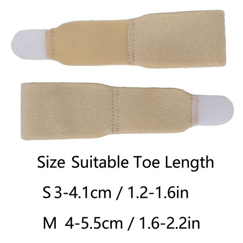 2pcs Hammer Toe Straightener Strap Skin Color Universal Soft Ergonomic Claw M - Picture 1 of 24