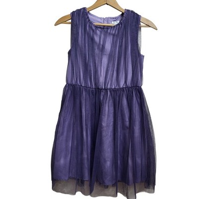 Calvin Klein Kids Dress Violette Dusk Size 12 NWT Tulle Skirt Zipper Closure $90