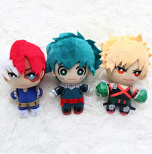 My Hero Academia Anime Izuku Midoriya Katsuki Bakugou Shouto Todoroki Plush 15CM