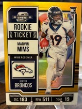 2023 Panini Contenders Optic Orange #82 Marvin Mims 43/50