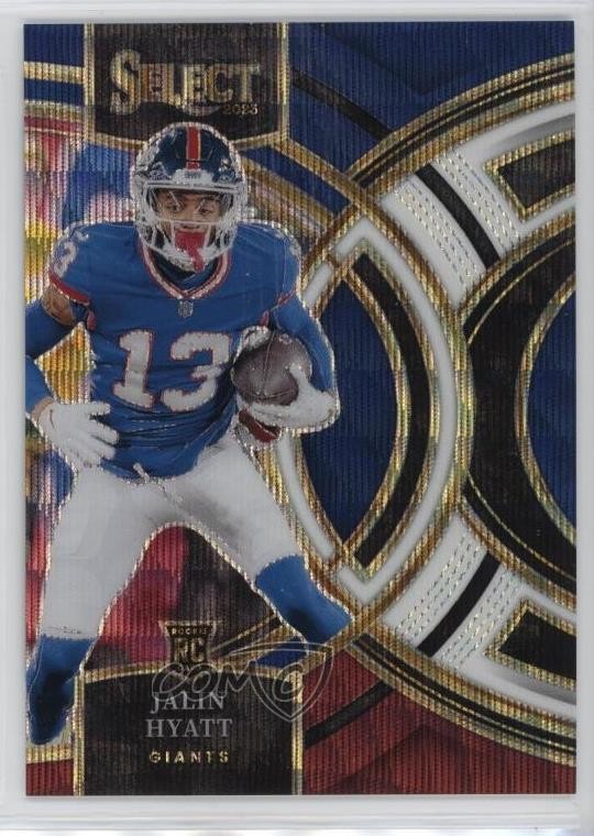 2023 Panini Select Premier Level Tri-Color Prizm /225 Jalin Hyatt #173 Rookie RC