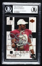BAS 2000 Pros & Prospects Draft Class /1000 Peter Warrick #85 Authentic Auto 3c7