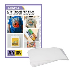 100 Sheets Double Sided Matte Clear PET Heat DTF Transfer Film Paper A4