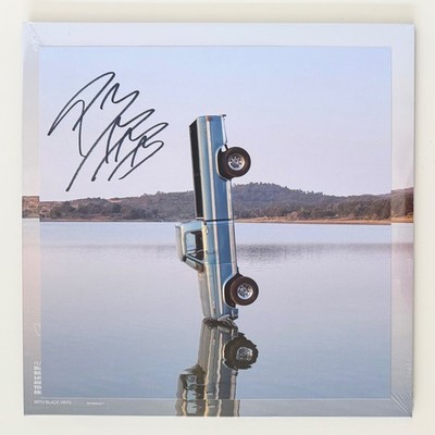 Post Malone F-1 Trillion SIGNED Print and Black Vinyl LP. Autographed