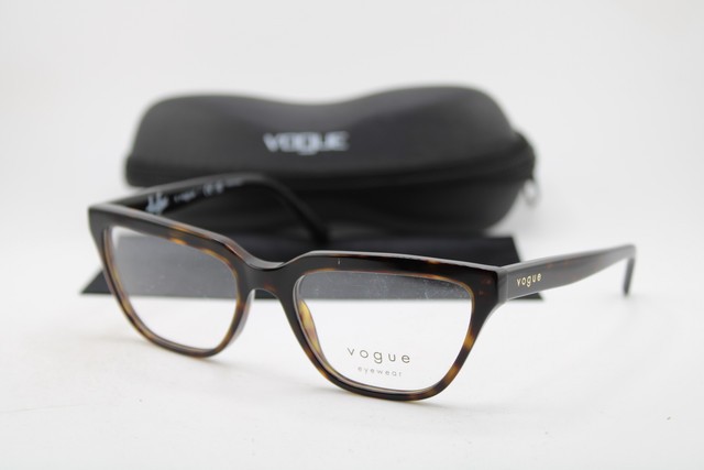 NEW VOGUE X HAILEY BIEBER VO 5443 W656 BROWN HAVANA AUTHENTIC EYEGLASSES 52-17