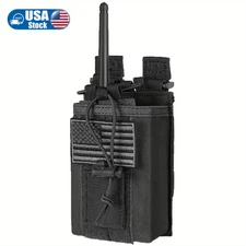 Tactical MOLLE Pouch for Two-Way Radio Adjustable Storage Bag