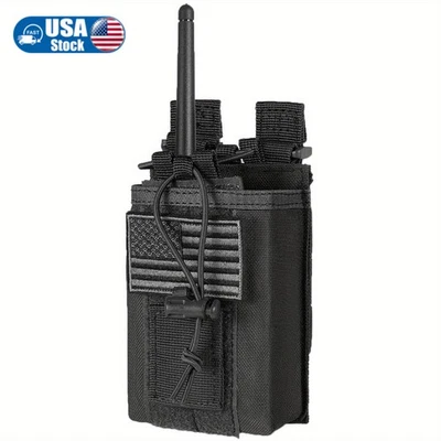 LUCIERNAGA Tactical MOLLE Pouch for Two-Way Radio Adjustable Storage Bag