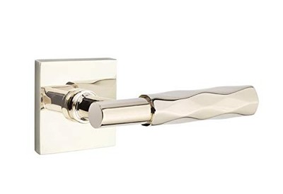Emtek Select Privacy, Square Rosette, T-Bar Stem, Tribeca Handle US14 RH
