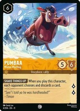 Pumbaa - Winter Warthog 4/204 Common Winterspell Lorcana Near Mint