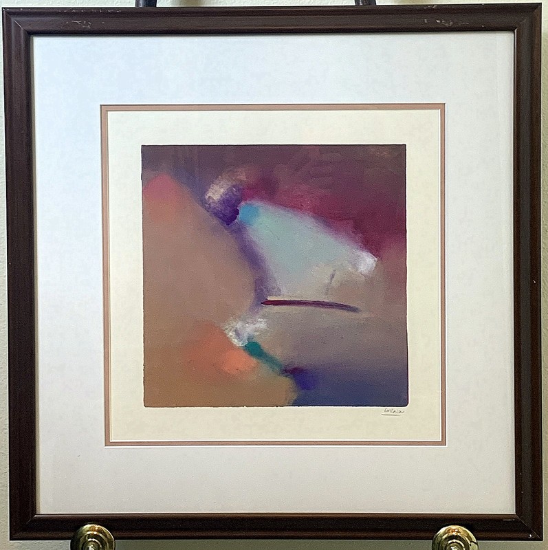 Hand Signed Dan Emerson Abstract Art Original Oil Painting 16 x 16
