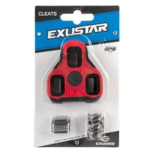 Exustar E-ARC11 Red Cleats for Keo Grip with 7 Float, Non-Slip Pedal