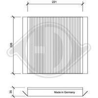 Filter Innenraumluft Diederichs DCI0076 Diederichs Climate FüR CitroëN Peugeot