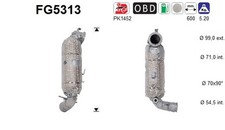 AS DPF Rußpartikelfilter Dieselpartikelfilter FG5313 Cordierit für OPEL P17 P2QO