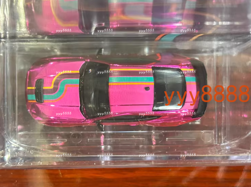 Greenlight 1:64 2024 Ford Mustang Dark Horse Chase Chrome Pink