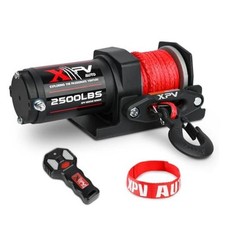 2500lbs Synthetic Winch with Remote Control 2500lb. synthetic with rmote Black