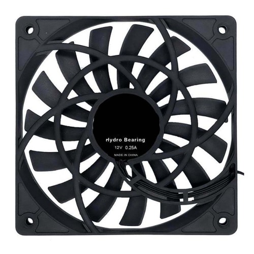 Mute 120 Mm 12 Cm PWM-LüFter Slim 12 Mm, Neu 120 X 120 X 12 Mm DC 12 V 0.256398 - Bild 1 von 8