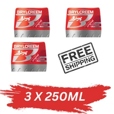 3x Brylcreem Original Hair Styling Cream for Men 250ml