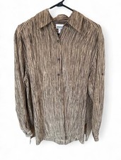 VTG Jones New York 100% Silk Button Down Long...