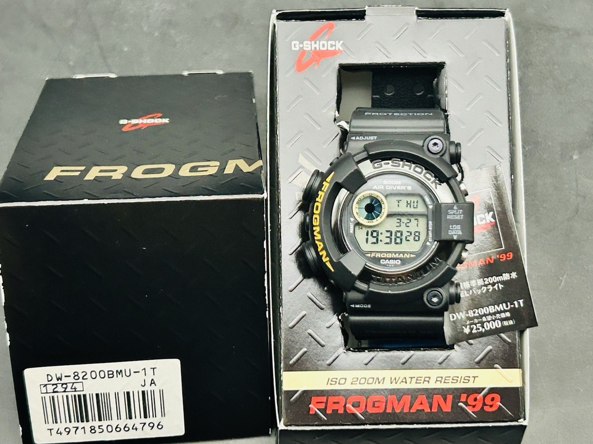 N MINT] 1 DAY SHIP G Shock DW 8200BMU 1T Frogman 1999 Titanium | eBay