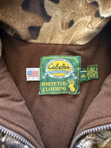 Vintage Cabela's Camo Jacket Hunting Thinsulate Mens L Made In USA - Picture 4 of 9