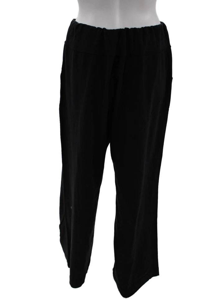 Lululemon Women Black Nylon Sweatpants Drawstring Inseam 32 Size 10 - Image 3 of 4