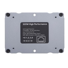 320W GigE Passive PoE Injector 48-57V 6A For 10/100/1000Mb/s Networks
