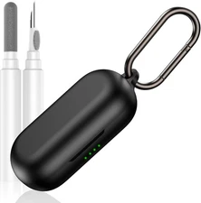 Compatible with Raycon Open Earbuds Case Cover, Soft Silicone Black 