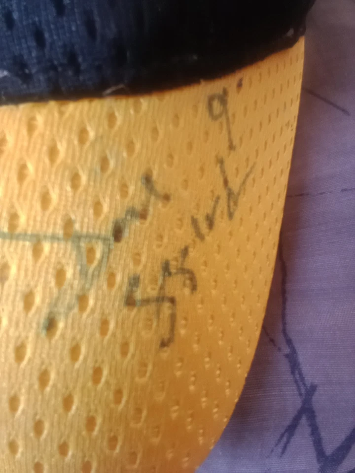 Sombrero de Ben Rothelisbetger #7 Steelers para niños firmado por el jugador Dave Segard #9 Foto 2 de 4