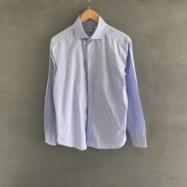 Men Edoardo de Giorgi Shirt White Cotton 40 /L /