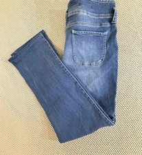 NYDJ Jeans Marilyn Straight Leg Women Size 12 Blue Lift X Tuck Stretch High Rise
