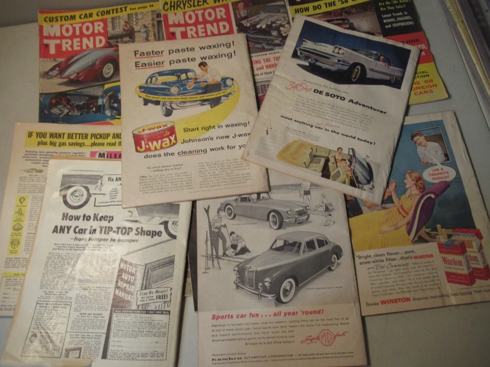 1957 1958 Motor Trend Magazines Lote De Colección De 12 Chevrolet Ford Chrysler Merc & Foto 4 de 4