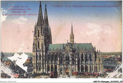 AKEP2-0188-GERMANY - COELN - cathedral south side - from town hall tower - seen