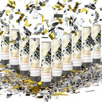 10X Shooter Party Popper-Set 20 Cm, Konfetti-Kanone Zum Drehen FüR Silvester