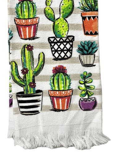 the Spring Shop Kitchen Cactus Drying Mat and Towel Set Of 2- NEW - Picture 5 of 8