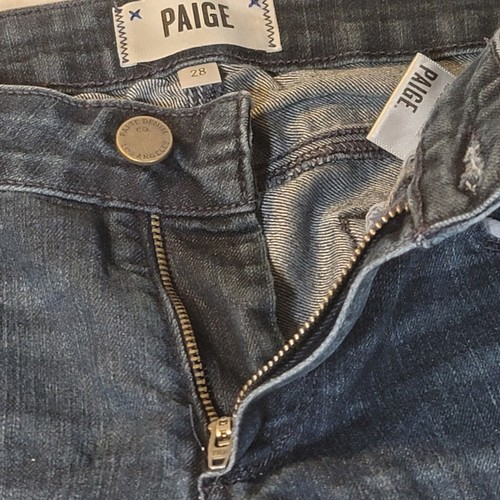 Paige Manhattan Blue Jeans Bootcut Größe 28 Low Rise - Bild 12 von 19