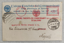 affrancatura meccanica rossa 1935 unione fascista commercianti salerno